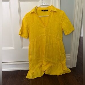 Zara Yellow Mini Dress